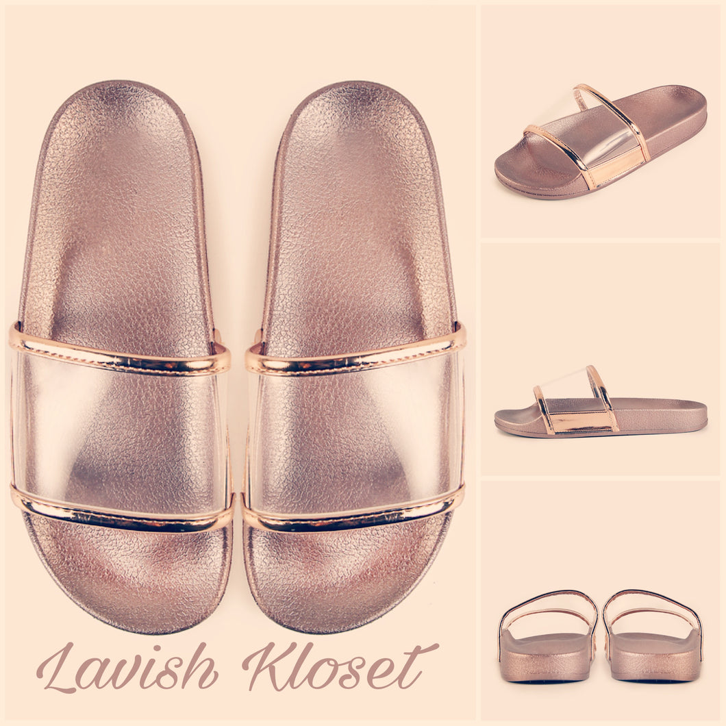 Rose Gold Slides