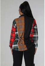 Plaid of the Night Top