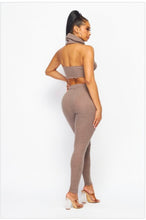 Halter Turtle Neck Set