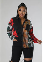 Plaid of the Night Top