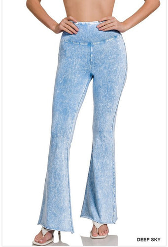 Acid Wash Booty Pants