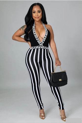 Pin Stripe Jumpsuit