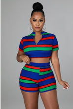 Closer to fall- Multi color short set